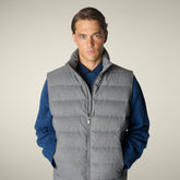 Gilet uomo animal free Italo grigio mélange - Bureau Uomo | Save The Duck