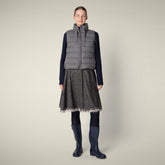 Gilet donna animal free Nyla grigio mélange - Gilet Donna | Save The Duck