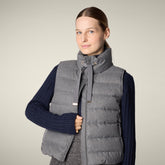 Gilet donna animal free Nyla grigio mélange - Gilet Donna | Save The Duck