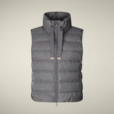 Gilet donna animal free Nyla grigio mélange - Gilet Donna | Save The Duck