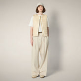 Gilet imbottito donna Mara beige crema - Gilet Donna | Save The Duck