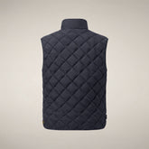 Men's Puffer Vest Fabrice in Blue Black | Save The Duck