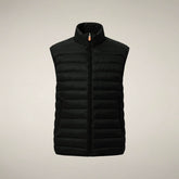 Men's Puffer Vest Rupert in Green Black - Preview FW26 Man | Save The Duck