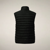 Men's Puffer Vest Rupert in Green Black - Preview FW26 Man | Save The Duck