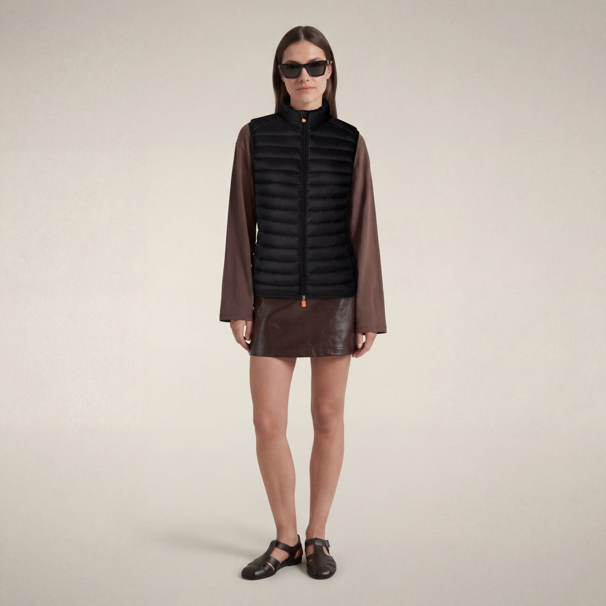 Gilet imbottito donna Charlotte Nero