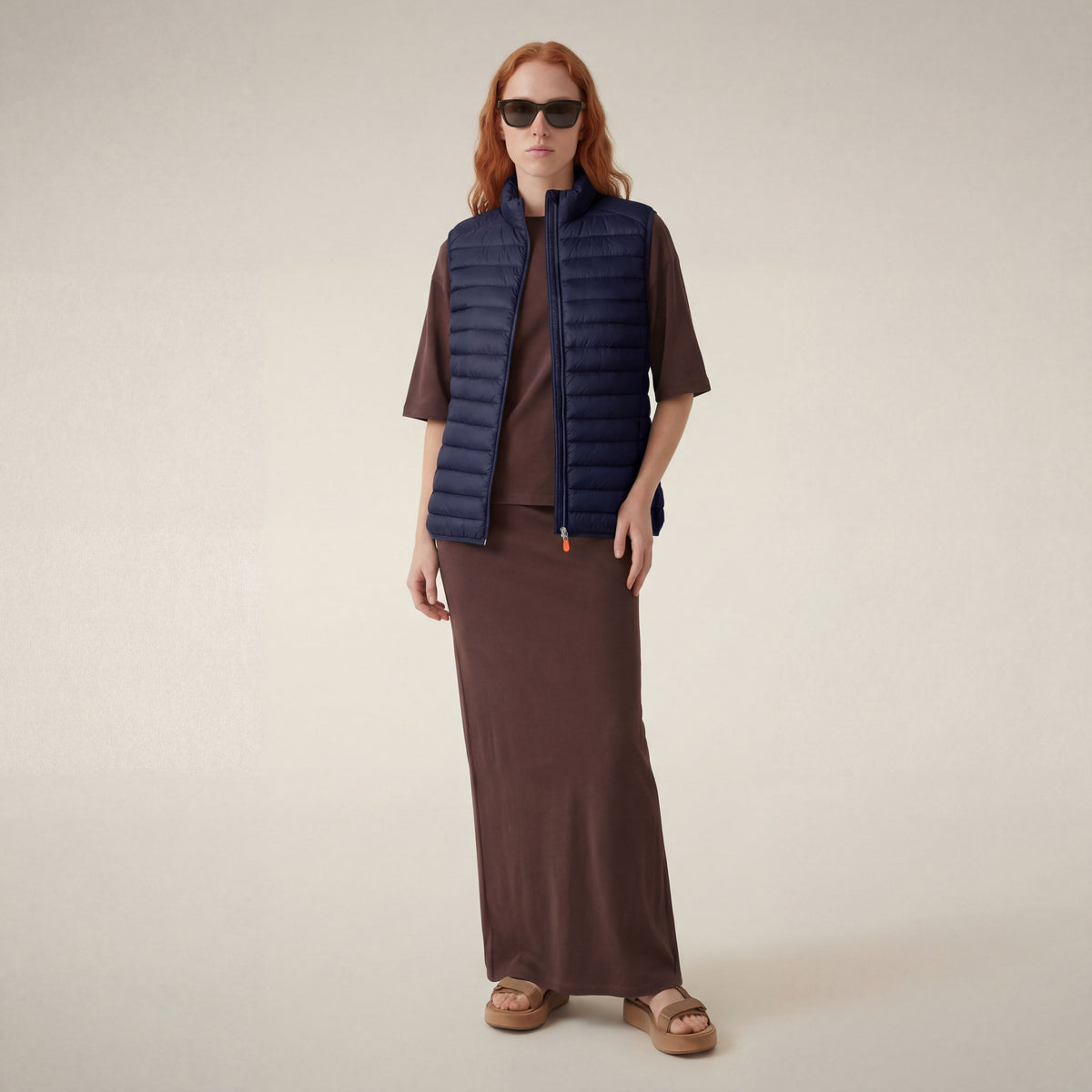 Gilet imbottito donna Charlotte blu navy