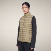 Gilet imbottito donna Charlotte Grigio elefante | Save The Duck