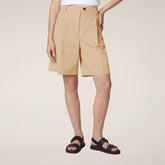 Shorts donna Lysandra beige stardust - ASAP | Save The Duck