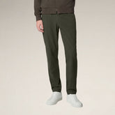 Pantaloni uomo Michael verde serpente - FYI | Save The Duck