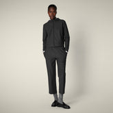 Felpa con zip donna Pear nero - Abbigliamento Smartleisure | Save The Duck