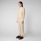 Sweatshirt Pear beige pour femme - Smartleisure Femme | Save The Duck
