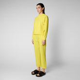 Woman's sweatshirt Pear in starlight yellow - SPRING ESSENTIALS | Save The Duck