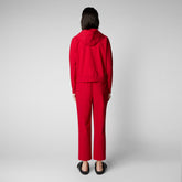 Woman's sweatshirt Pear in tomato red | Save The Duck