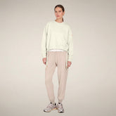 Women's Crewneck Sweatshirt Akemi in Cloud White | Save The Duck