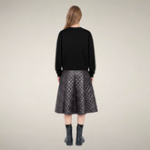 Women's Crewneck Sweatshirt Akemi in Black | Save The Duck