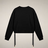 Women's Crewneck Sweatshirt Akemi in Black | Save The Duck