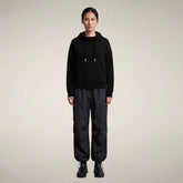 Women's Zip-Up Hoodie Kiku in Black | Save The Duck