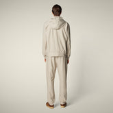 Felpa con zip uomo Luiz beige - Smartleisure Clothing | Save The Duck