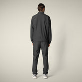 Felpa con zip uomo Tulio nero - Smartleisure Clothing | Save The Duck