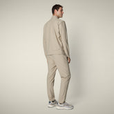 Felpa con zip uomo Tulio beige - Smartleisure Clothing | Save The Duck
