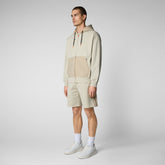 Man's sweatshirt Deas in stone beige pour homme - New In Man | Save The Duck