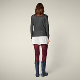 Felpa con zip donna Pella nero - Abbigliamento Smartleisure | Save The Duck