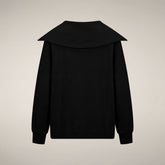 Women's Half-Zip Top Hinata in Black | Save The Duck