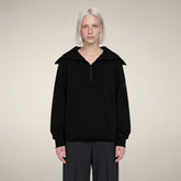 Women's Half-Zip Top Hinata in Black | Save The Duck