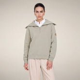 Women's Half-Zip Top Hinata in Rainy Beige | Save The Duck