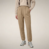 Women's Pants Hiroko in Biscuit Beige | Save The Duck