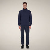 Herren-Sweatshirt mit Halbreißverschluss Bruin in Marineblau - Collection Smartleisure | Save The Duck