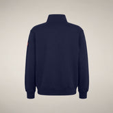 Herren-Sweatshirt mit Halbreißverschluss Bruin in Marineblau - Collection Smartleisure | Save The Duck