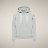Felpa scuba con cappuccio unisex Syd bianco panna - Abbigliamento Smartleisure | Save The Duck