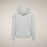 Felpa scuba con cappuccio unisex Syd bianco panna - Abbigliamento Smartleisure | Save The Duck