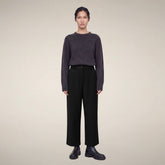 Pantaloni chino donna Gita neri - Abbigliamento Smartleisure | Save The Duck