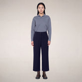 Pantaloni chino donna Gita blu navy - Abbigliamento Smartleisure | Save The Duck