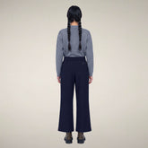 Pantaloni chino donna Gita blu navy - Abbigliamento Smartleisure | Save The Duck