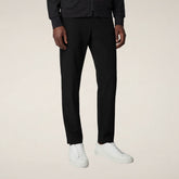 Men's Slim Fit Chino Pants Steve L.32 in Black - FYI | Save The Duck