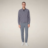 Pantaloni uomo slim Steve L.32 grigio pioggia- FYI - Smartleisure Clothing | Save The Duck