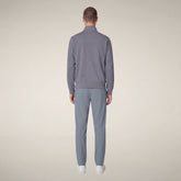 Pantaloni uomo slim Steve L.32 grigio pioggia- FYI - Smartleisure Clothing | Save The Duck