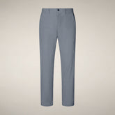 Pantaloni uomo slim Steve L.32 grigio pioggia- FYI - Smartleisure Clothing | Save The Duck