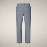 Pantaloni uomo slim Steve L.32 grigio pioggia- FYI - Smartleisure Clothing | Save The Duck
