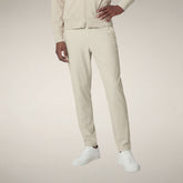 Men's Slim Fit Chino Pants Steve L.32 in Rainy Beige - FYI | Save The Duck