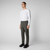 Man's trousers Colt in smoked grey - Smartleisure Man | Save The Duck