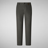 Man's trousers Colt in smoked grey | Save The Duck