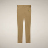 Pantalon slim Corbin kaki pour homme - ASAP - New in Man SS26 | Save The Duck