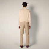 Pantalon slim Corbin beige stardust pour homme - New in Man SS26 | Save The Duck