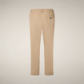 Pantalon slim Corbin beige stardust pour homme - New in Man SS26 | Save The Duck
