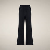 Women's Wide Pants Bela in Black - Fyi - Smartleisure Clothing | Save The Duck