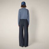 Women's Wide Pants Bela in Blue Black - Fyi - Smartleisure Clothing | Save The Duck